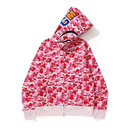 Shark Printing Ny Høst Herreklær Europeisk og Amerikansk Pullover Hettegenser Frakk Mote Trend Glidelås Hettegenser Søt Streetwear y2k