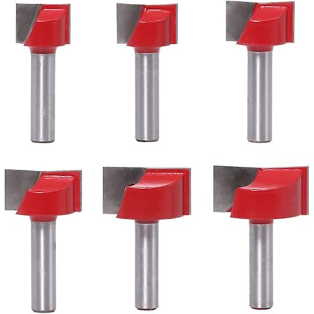 Fres for rengjøring av bunnen av trebearbeidingsfres 8mm skaft 8mm bit flush skaft trim hengsel