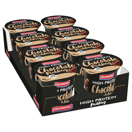 8 x Ehrmann Protein Pudding, 200 g, Chocolate