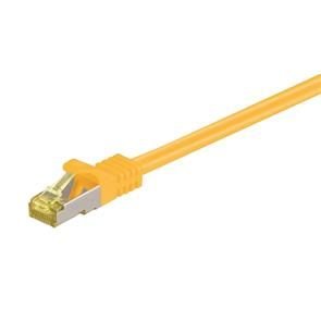 Goobay S/FTP CU Cable Cat7. RJ45 Plug. Yellow. 0.. Factory Sealed