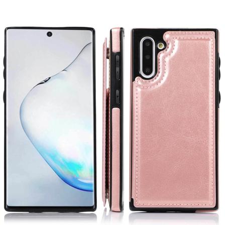 Samsung Galaxy Note10 - Skal med Korthållare Roséguld