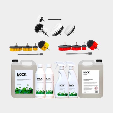 Grande kit de manutenção de embarcação para outono & primavera NOCK, embarcações de 35 - 50 pés (águas interiores), com detergente antieletrostático, 