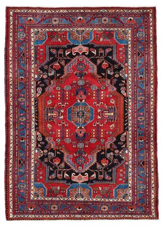 Toiserkan Teppe Håndknyttet 158X202 Mørk Rød/Svart Persia