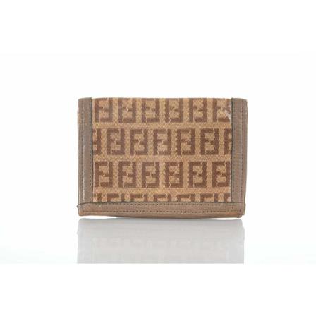 Fendi Vintage, Pre-owned Wallet Bruin, Dames, Maat:ONE Size