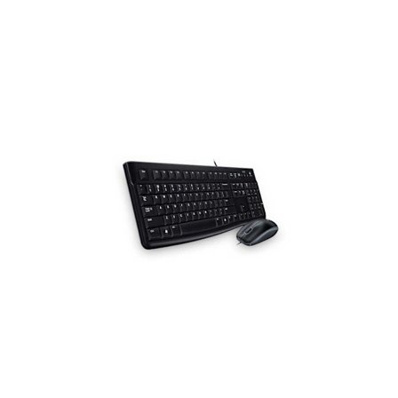Logitech Desktop MK120 tangentbord Mus inkluderad USB QWERTY Nordic Svart