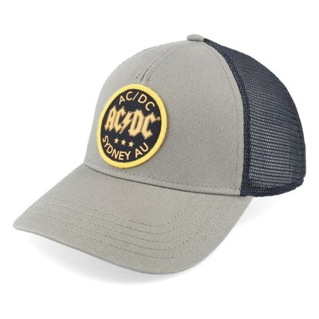 American Needle - Grön trucker Keps - ACDC Valin Olive/Black Trucker @ Hatstore