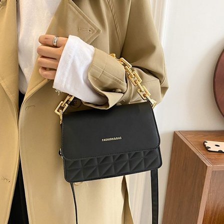 Chain Sling Handväska Väska Damväska Tangan Väskor black