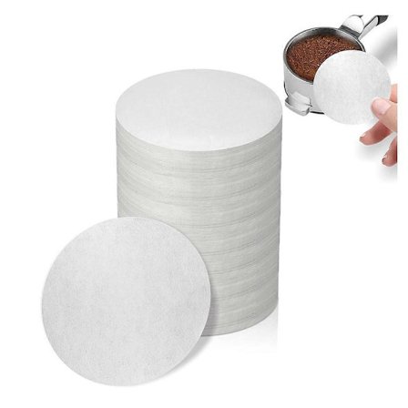 Espresso Filterpapper - 800 st Oblekt Kaffefilterpapper för Espressomaskin - Portafilter Espr