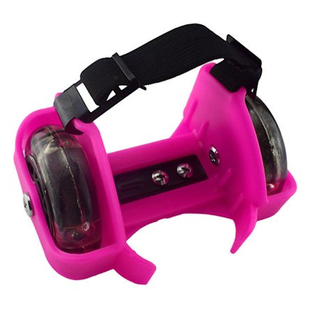 5,12x3,54 tum Blinkande Rullskridsko Hjul Blink Två Hjul Justerbar Hälrulle