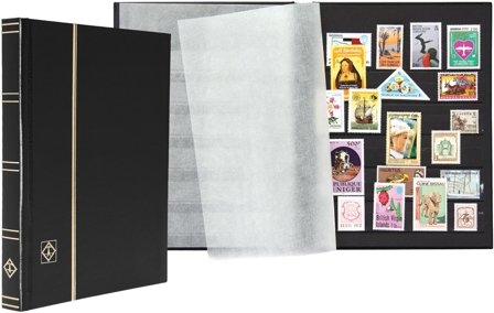 BASIC indstiksbog - A5 - 32 sorte sider - Sort - Leuchtturm