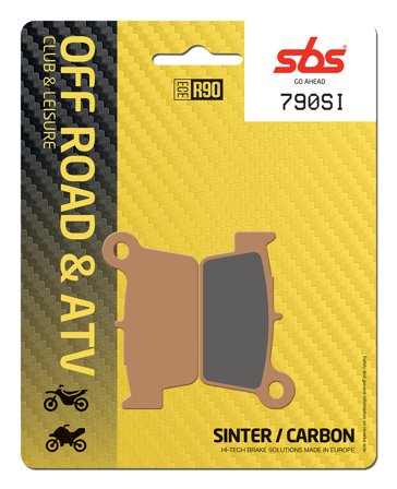 SBS Carbon Sinter Rear Brake Pads - Gas Gas XC 200 2018-2020