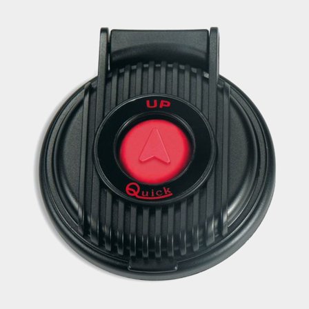 Pedal de pie (arriba) Quick, Ø77/84 mm, negro