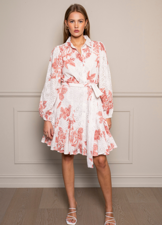 MISSMAYA - Marita Dress Pink Blossom - S