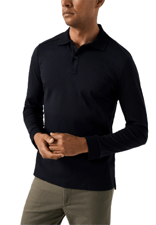 Eton Poloskjorta Skjortor Herr Blå XL