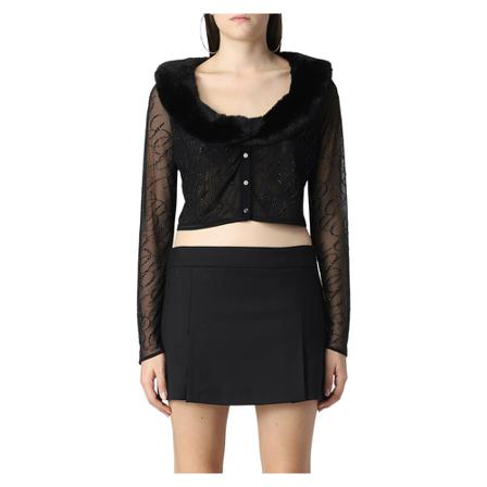 Blumarine Long Sleeve Tops Sort, Dame