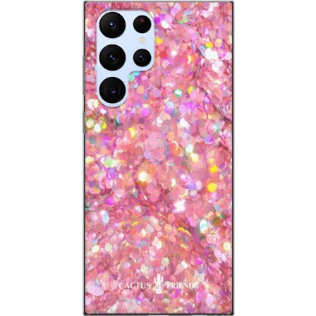 Yhteensopiva Puhelinkuori Samsung Samsung Galaxy S22 Ultra 5G Cactus and Friends – PinkGlitter