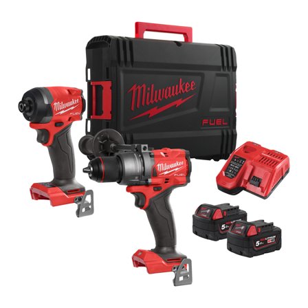 Milwaukee M18 FPP2A3-502X Værktøjspakke med batteri og lader, Maskiner