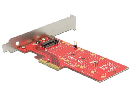 Delock PCI Express x4 Card > 1 x internal NVMe M.2 Key M 110 mm with heat sink - Diskkontroller - M.2 Card - PCIe 3.0 x4