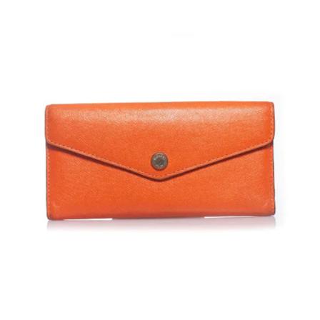 Michael Kors Pre-owned, Pre-owned Wallets Oranje, Dames, Maat:ONE Size,leer
