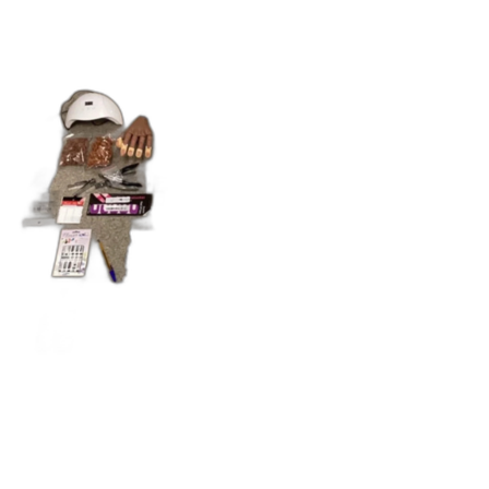 Stort nagelkit med gel och dekorationer