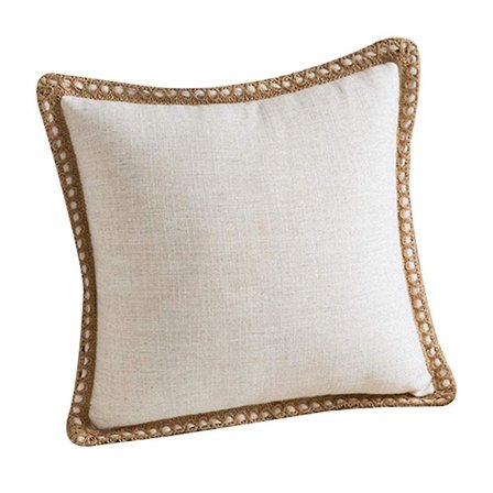 Matalainen koristetyynynpäällinen leikattu reuna ulkotyyny tummansininen 45 x 45 cm