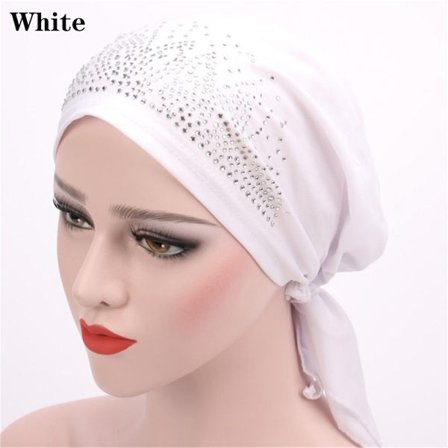 Turbaanihattu Muslim Wrap VALKOINEN