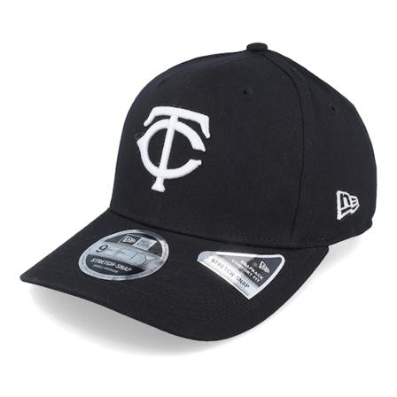 New Era - MLB Svart adjustable Caps - Hatstore Exclusive x Minnesota Twins Essential 9Fifty Stretch Black Adjustable @ Hatstore