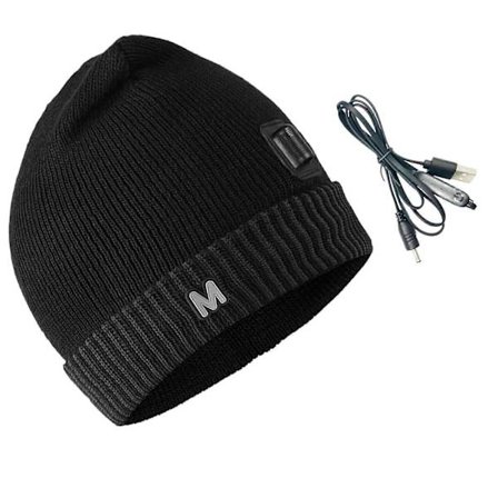 Åndbar USB Elektrisk Hue med Dødningehoved Hurtig Varme Udendørs Arbejde Vinter Grå