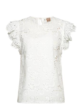 Iembra Blouses Short-sleeved Vit BOSS
