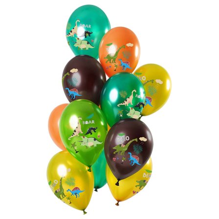 Dinosaurukset Lateksi-ilmapallot Metallic