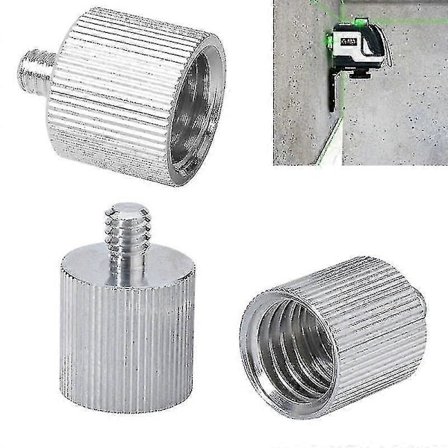 Adapter til Tråd Laserniveau Afstandsmåler Tripod Stativ 1pcssølv