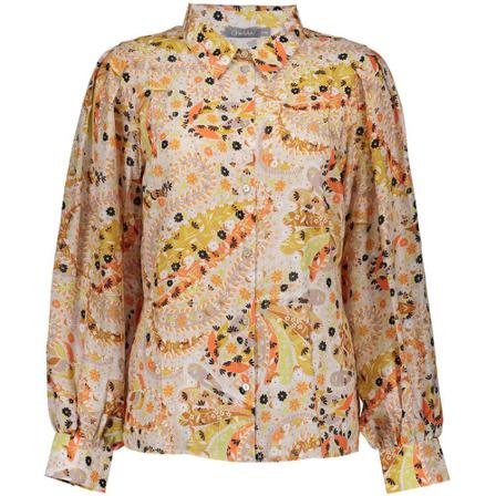 Geisha Top , Oranje , Dames , Maat: S