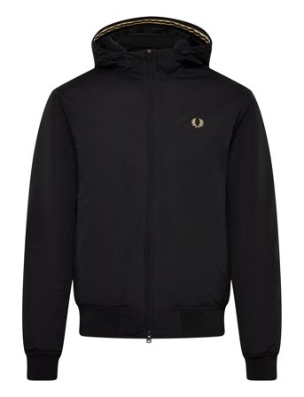 Fred Perry Hooded Brentham Jkt - Black - S