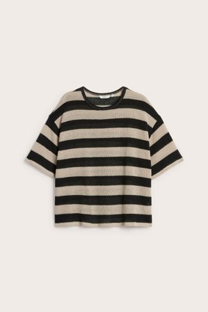 Kappahl | Sweter z dzianiny, z krótkimi rękawami | Czarne