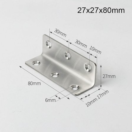 Vinkel Hjørne Kode Beslag Stand 27X27X80MM 27X27X80MM