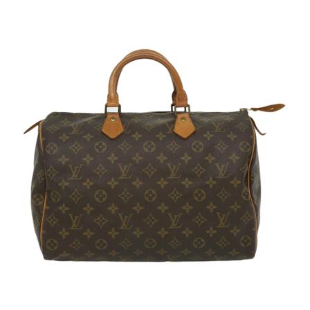 Louis Vuitton Vintage, Pre-owned Speedy 35 Monogram Handbag Bruin, Dames, Maat:ONE Size