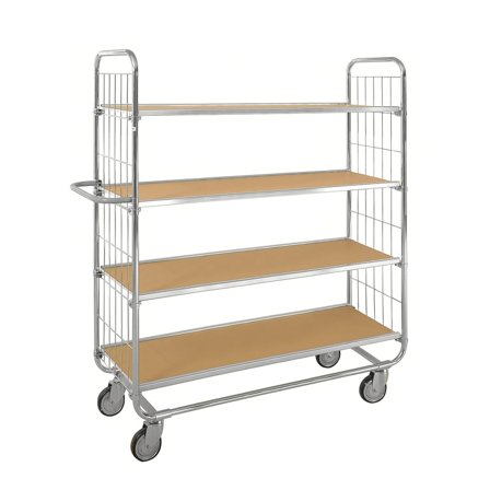 ESD Hyllvagn, 4 hyllplan, 1395x470x1590 mm