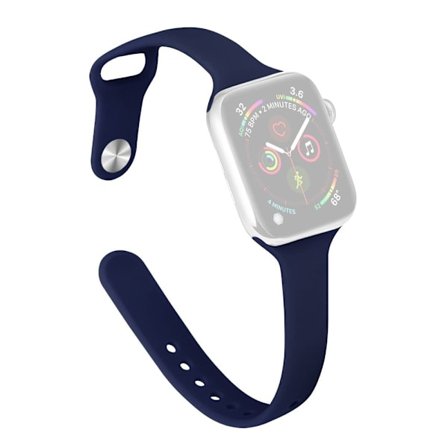 Apple Watch 41mm / 40mm / 38mm Slim Bands handledsrem - Midnattsblå