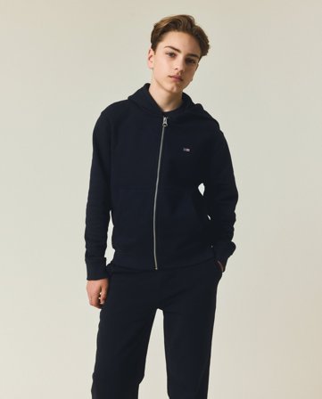 Lexington Teen organic cotton hoodie, dark blue