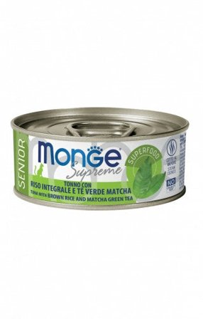 Monge Supreme Cibo Umido Tonno Con Riso Integrale/Tè Verde Matcha