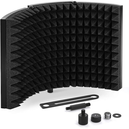 Mikrofonisoleringsskærm, studie mikrofon lydisolerende skum Ref