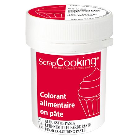 Pastafarve Rød Poppy ScrapCooking