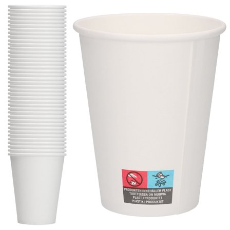 Pappersmuggar Vit 36 cl 40-pack