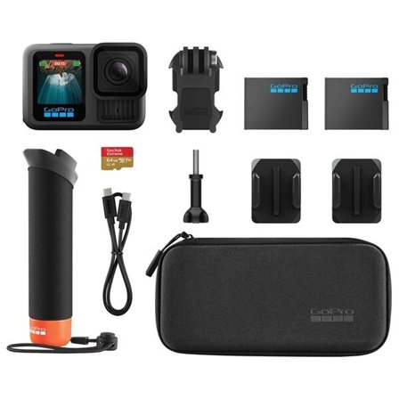GoPro Hero13 Black lisävarusteineen - 5.3K video, HyperSmooth 6.0 ja täydellinen toimintasarja