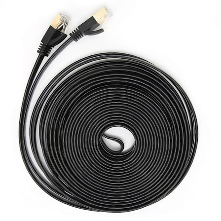 Nettverkskabel 10 Gigabit Dobbel Skjermet CAT7 8-kjerners Tvunnet Par Ledning Datatilbehør 10 Meter