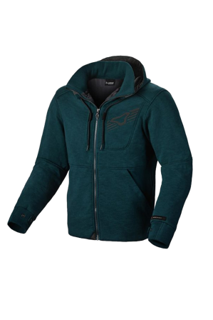 Macna District Motorcycle Hoodie Blue XL