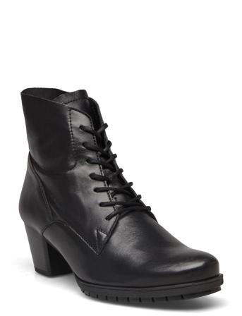 Laced Ankle Boot Shoes Boots Ankle Boots Laced Boots Svart Gabor