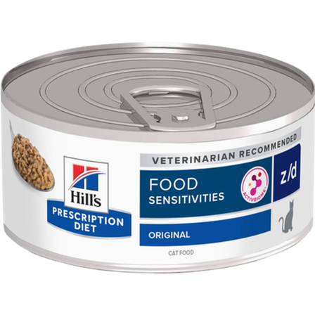 Hill's Prescription Diet Feline - z/d Food Sensitivities Original Can 156g - Katt - Kattefôr & kattemat - Veterinærfôr for katt - ZOO.no