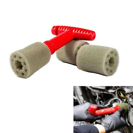 Bilskruvborste för rengöring av hjulmuttrar