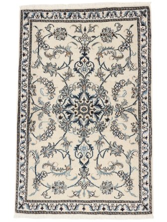 Orientalisk Nain Matta 87X135 Mörkgrå/Orange Ull, Persien/Iran